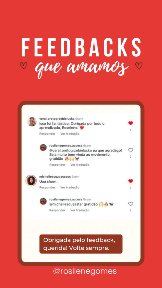 Rosilene Gomes Constelação Cavalos Depoimento 5